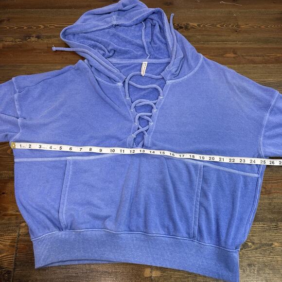 Free People FP Movement Believer Lace Up Hoodie Women's Medium - Picture 6 of 7